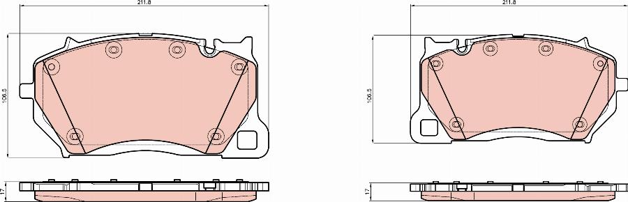 TRW GDB8472 - Komplet Pločica, disk-kočnica www.molydon.hr