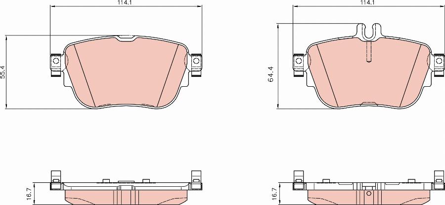 TRW GDB8065 - Komplet Pločica, disk-kočnica www.molydon.hr