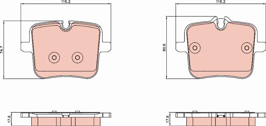 TRW GDB8356 - Komplet Pločica, disk-kočnica www.molydon.hr