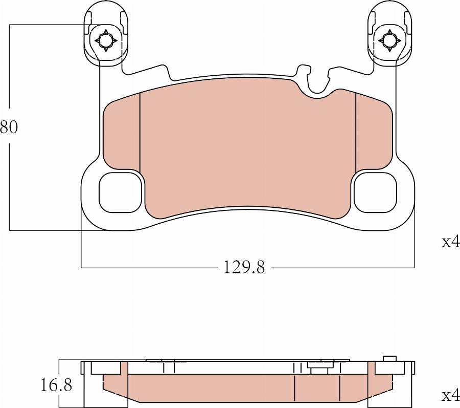 TRW GDB8252 - Komplet Pločica, disk-kočnica www.molydon.hr