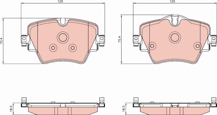 TRW GDB8282 - Komplet Pločica, disk-kočnica www.molydon.hr