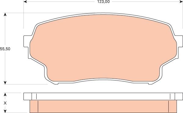 TRW GDB3490 - Komplet Pločica, disk-kočnica www.molydon.hr