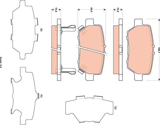 TRW GDB3512 - Komplet Pločica, disk-kočnica www.molydon.hr