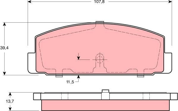 TRW GDB3194 - Komplet Pločica, disk-kočnica www.molydon.hr