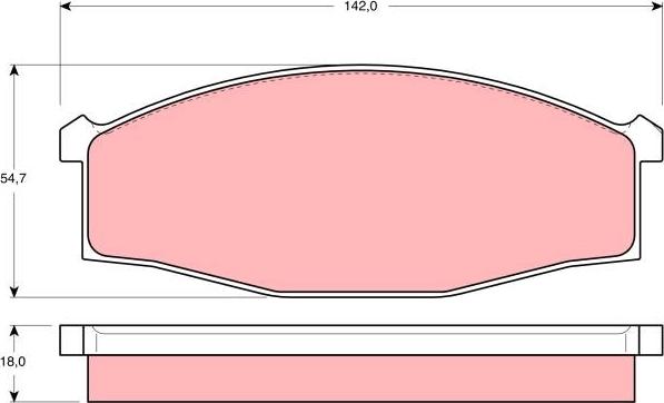 TRW GDB3117 - Komplet Pločica, disk-kočnica www.molydon.hr