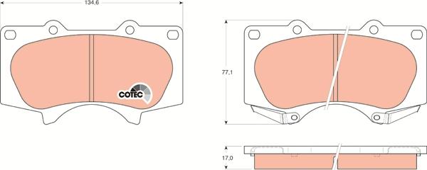 TRW GDB3364UT - Komplet Pločica, disk-kočnica www.molydon.hr