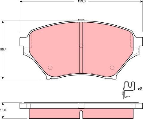 TRW GDB3302 - Komplet Pločica, disk-kočnica www.molydon.hr