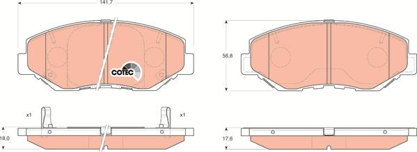 TRW GDB3325 - Komplet Pločica, disk-kočnica www.molydon.hr