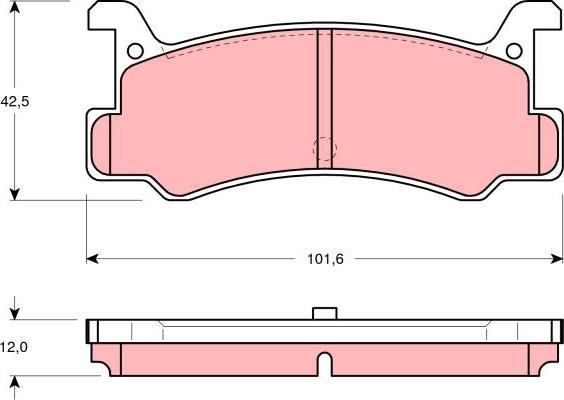 TRW GDB375 - Komplet Pločica, disk-kočnica www.molydon.hr