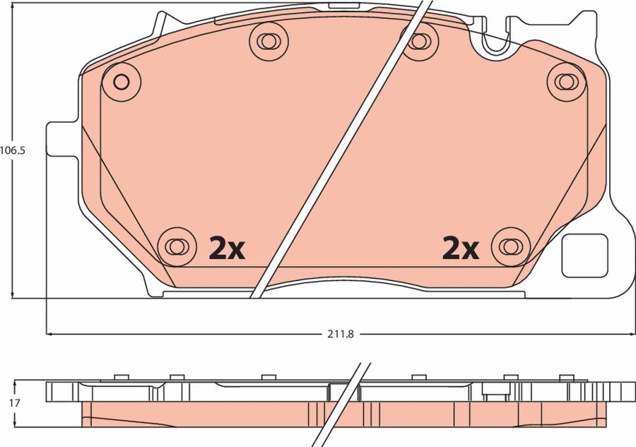 TRW GDB2508 - Komplet Pločica, disk-kočnica www.molydon.hr