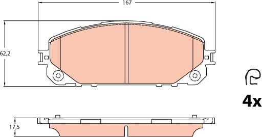 TRW GDB2094 - Komplet Pločica, disk-kočnica www.molydon.hr