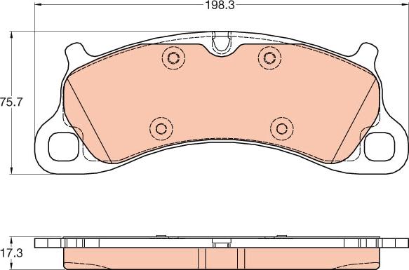 TRW GDB2057 - Komplet Pločica, disk-kočnica www.molydon.hr