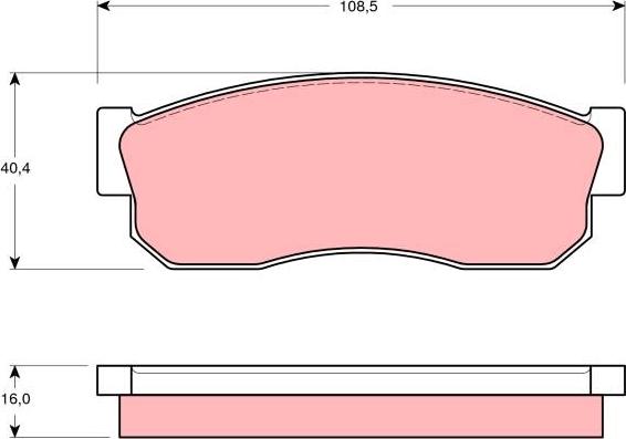 TRW GDB288 - Komplet Pločica, disk-kočnica www.molydon.hr