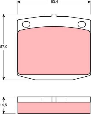 TRW GDB235 - Komplet Pločica, disk-kočnica www.molydon.hr