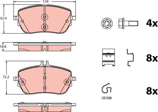 TRW GDB2330 - Komplet Pločica, disk-kočnica www.molydon.hr