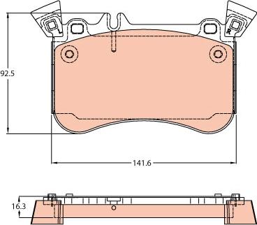 TRW GDB2229 - Komplet Pločica, disk-kočnica www.molydon.hr