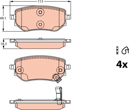 TRW GDB2270 - Komplet Pločica, disk-kočnica www.molydon.hr