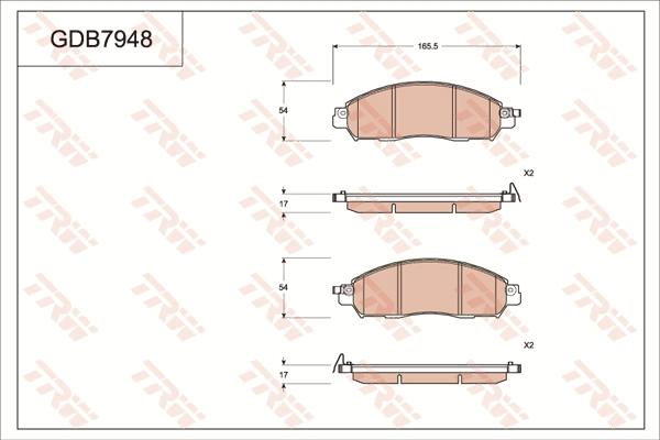 TRW GDB7948DT - Komplet Pločica, disk-kočnica www.molydon.hr