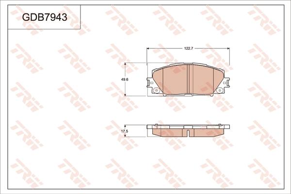 TRW GDB7943 - Komplet Pločica, disk-kočnica www.molydon.hr