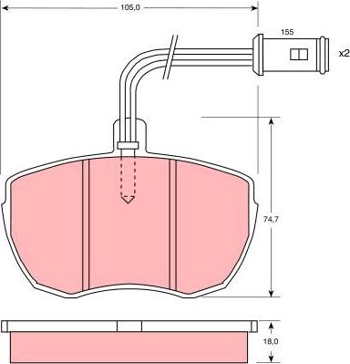 TRW GDB759 - Komplet Pločica, disk-kočnica www.molydon.hr