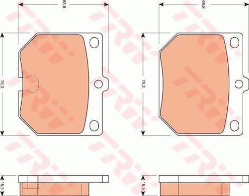 TRW GDB7505 - Komplet Pločica, disk-kočnica www.molydon.hr