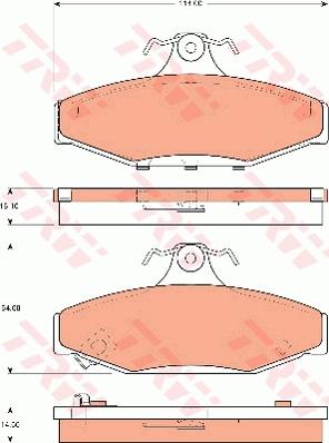 TRW GDB7570 - Komplet Pločica, disk-kočnica www.molydon.hr