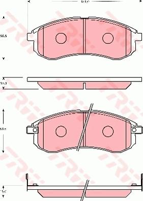 TRW GDB7692 - Komplet Pločica, disk-kočnica www.molydon.hr