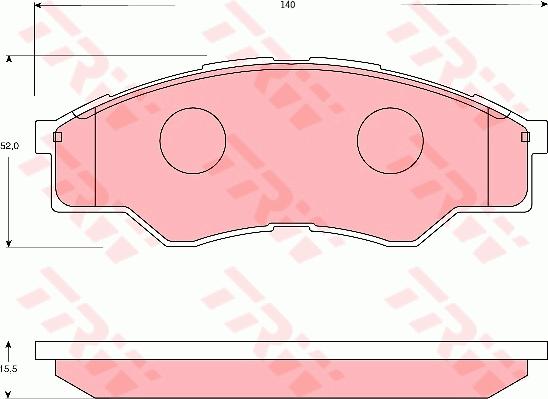 TRW GDB7669 - Komplet Pločica, disk-kočnica www.molydon.hr