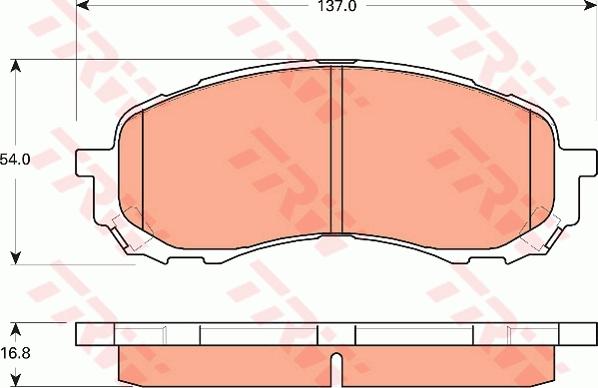 TRW GDB7682 - Komplet Pločica, disk-kočnica www.molydon.hr