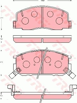 TRW GDB7050 - Komplet Pločica, disk-kočnica www.molydon.hr