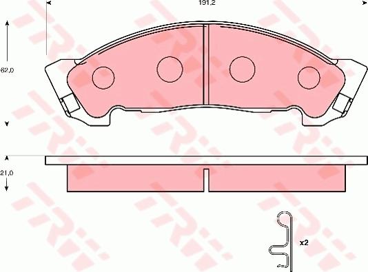 TRW GDB7087 - Komplet Pločica, disk-kočnica www.molydon.hr