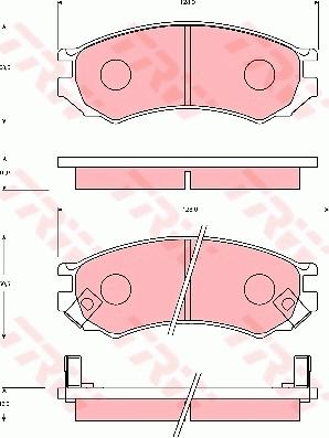 TRW GDB7030 - Komplet Pločica, disk-kočnica www.molydon.hr