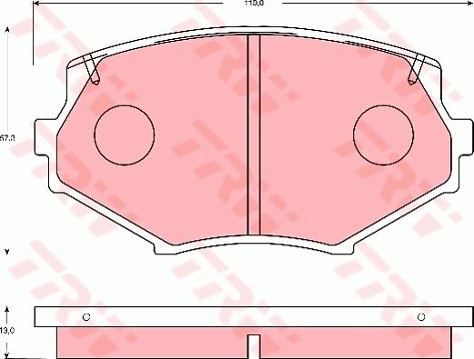 TRW GDB7078 - Komplet Pločica, disk-kočnica www.molydon.hr