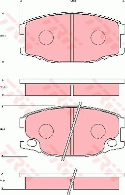 TRW GDB7112 - Komplet Pločica, disk-kočnica www.molydon.hr