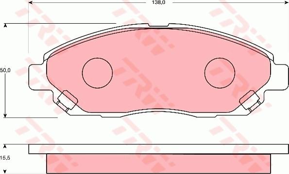 TRW GDB7139 - Komplet Pločica, disk-kočnica www.molydon.hr