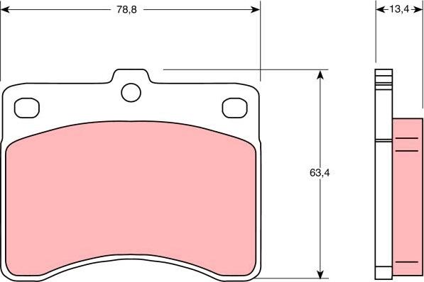 TRW GDB736DT - Komplet Pločica, disk-kočnica www.molydon.hr