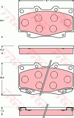 TRW GDB7222 - Komplet Pločica, disk-kočnica www.molydon.hr