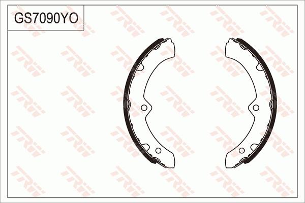 TRW GS7090 - Komplet kočnica, bubanj kočnice www.molydon.hr