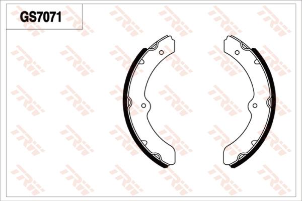 TRW GS7071 - Komplet kočnica, bubanj kočnice www.molydon.hr