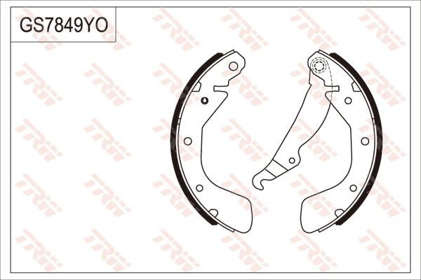 TRW GS7849 - Komplet kočnica, bubanj kočnice www.molydon.hr
