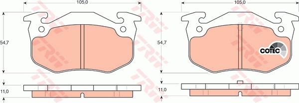 TRW GTD1092 - Komplet kočnica, disk-kočnica www.molydon.hr