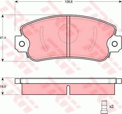 TRW GTD1012 - Komplet kočnica, disk-kočnica www.molydon.hr