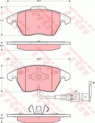 TRW GTD1142 - Komplet kočnica, disk-kočnica www.molydon.hr