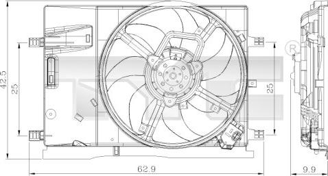 TYC 809-0018 - Ventilator, hladjenje motora www.molydon.hr