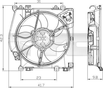TYC 828-0001 - Ventilator, hladjenje motora www.molydon.hr