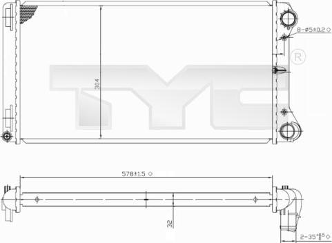 TYC 709-0002 - Hladnjak, hladjenje motora www.molydon.hr