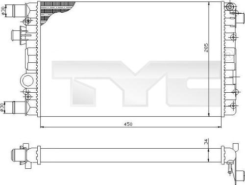 TYC 709-0012 - Hladnjak, hladjenje motora www.molydon.hr