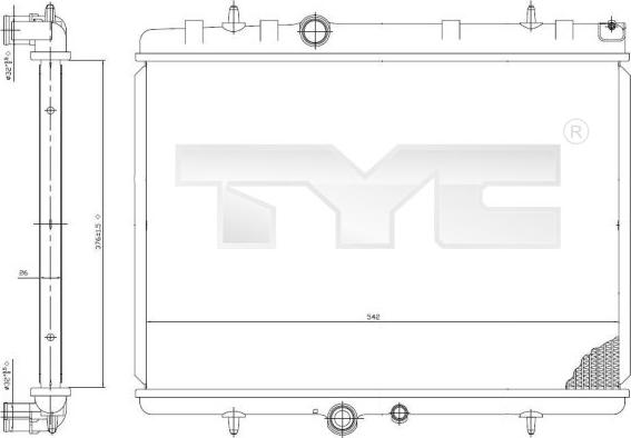 TYC 705-0065 - Hladnjak, hladjenje motora www.molydon.hr