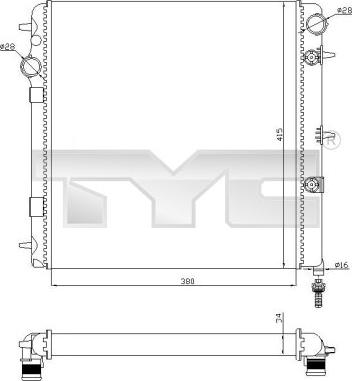 TYC 705-0071-R - Hladnjak, hladjenje motora www.molydon.hr