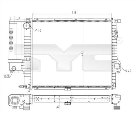 TYC 703-0010-R - Hladnjak, hladjenje motora www.molydon.hr